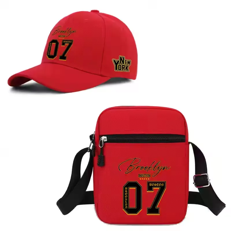 Print Unisex Baseball Cap & Crossbody Bag Set