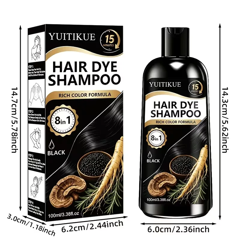 Men's Integrated Hair Dye Shampoo