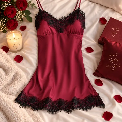 Women's Satin Lace Nightdress