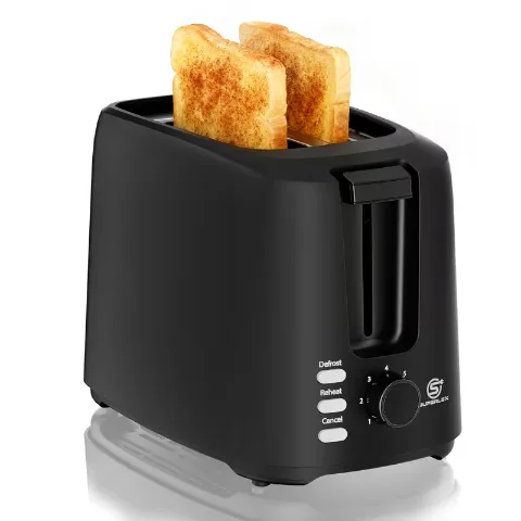 SUPERLEX 2 Slices Black Toaster