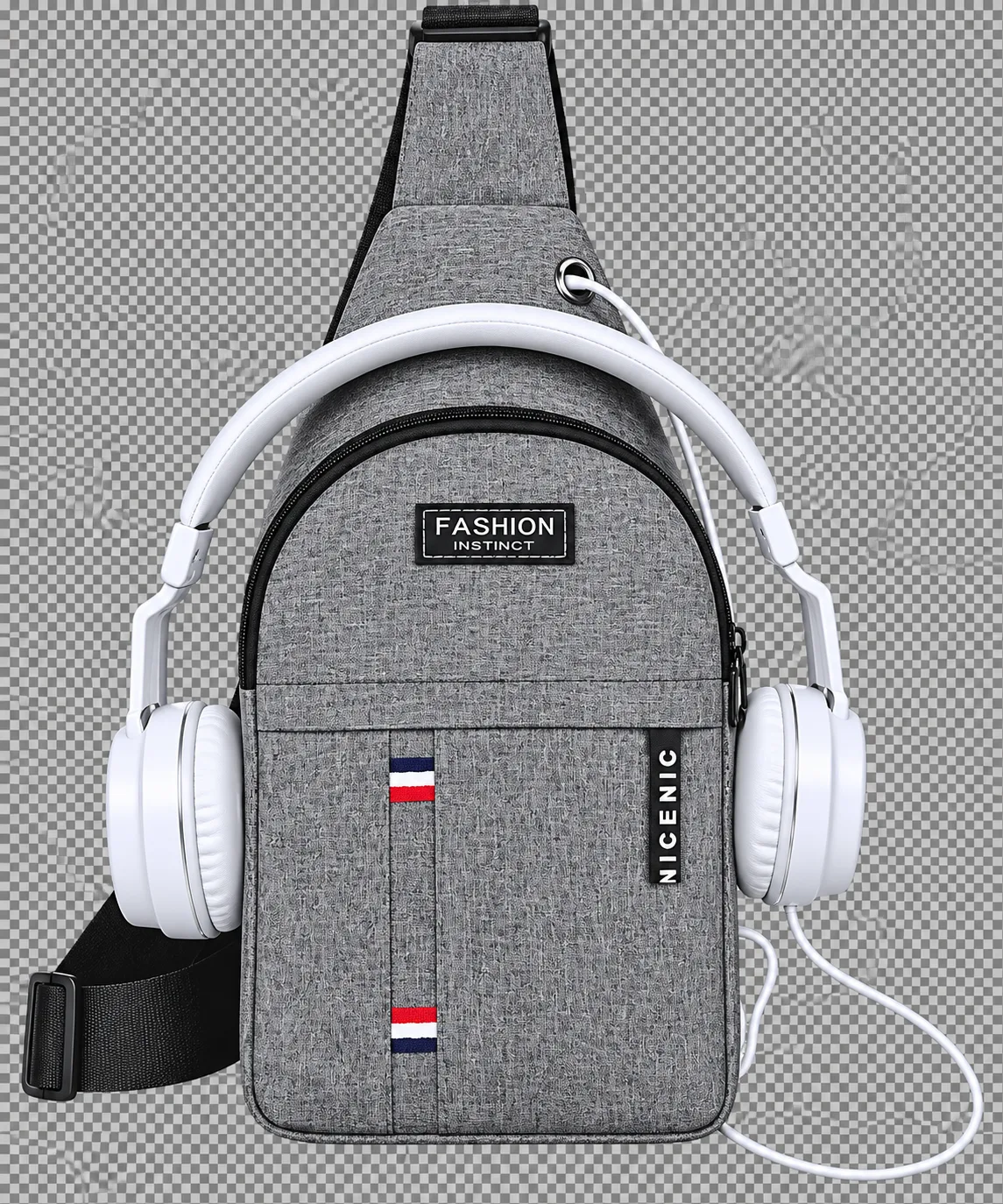 Canvas Crossbody Chest Bag,