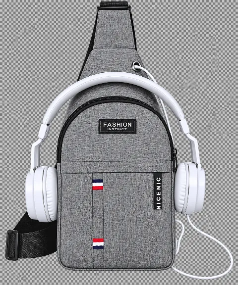 Canvas Crossbody Chest Bag,