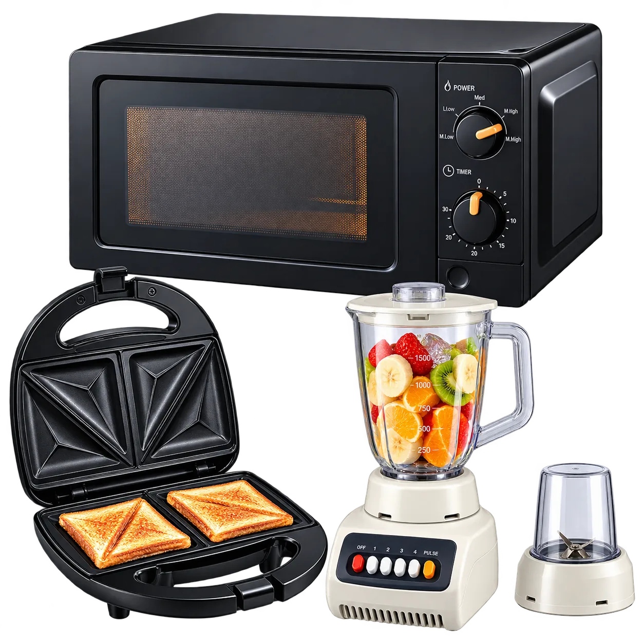 20L Manual Microwave Oven with Blender & Toaster